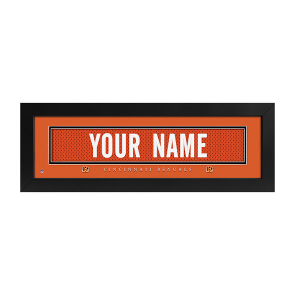 Cincinnati Bengals Name Plate Custom Print