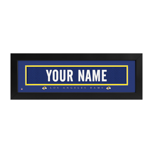 Los Angeles Rams Name Plate Custom Print