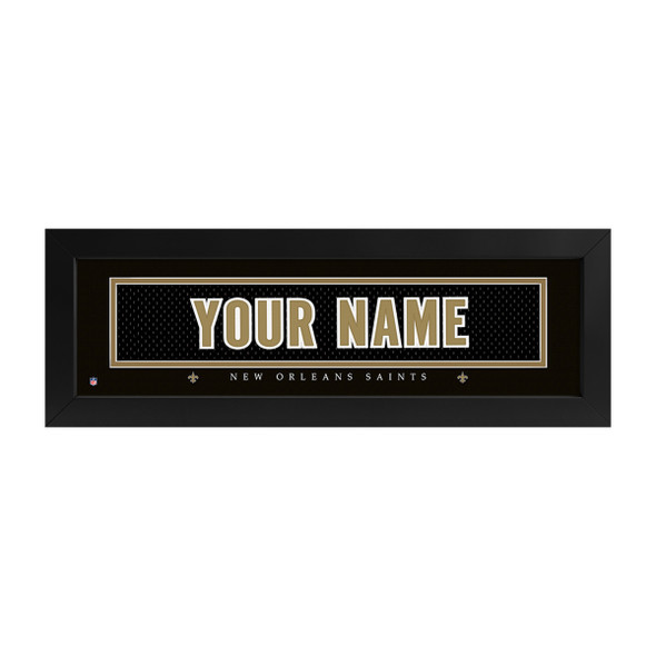 New Orleans Saints Name Plate Custom Print