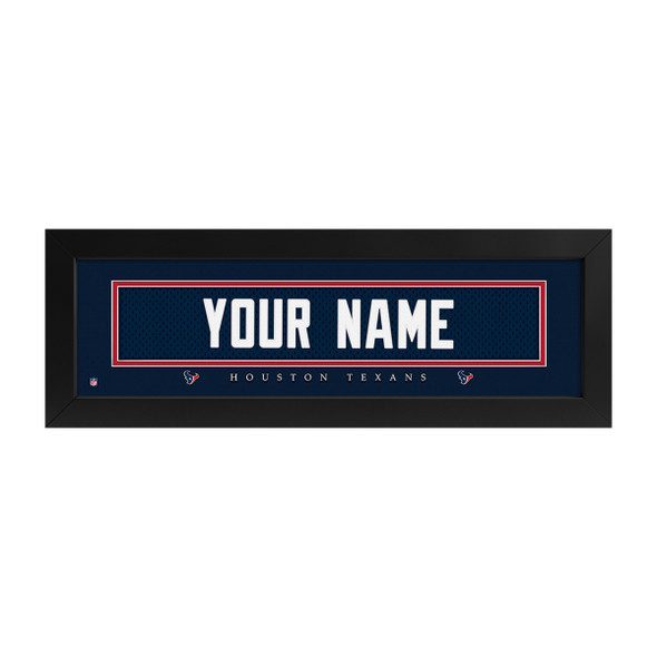 Houston Texans Name Plate Custom Print