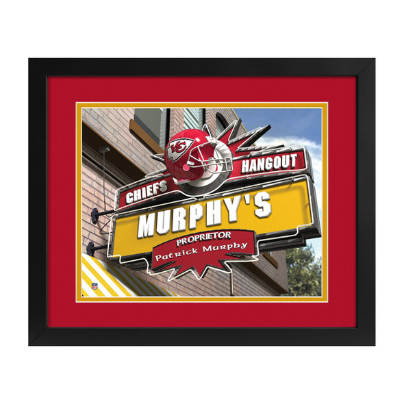 Kansas City Chiefs Hangout Sign Custom Print