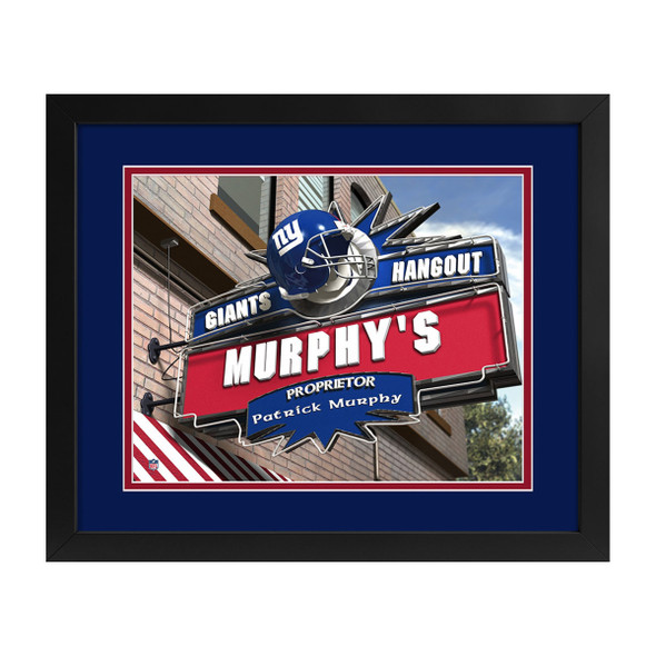 New York Giants Hangout Sign Custom Print