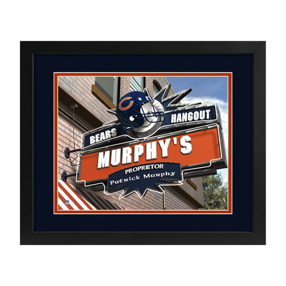 Chicago Bears Hangout Sign Custom Print