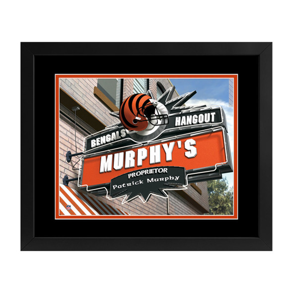 Cincinnati Bengals Hangout Sign Custom Print