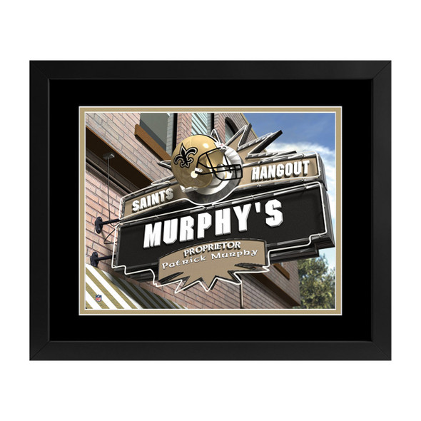 New Orleans Saints Hangout Sign Custom Print