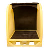 4 Drum Roll Top Hardcover Spill Pallet w/ Drain