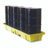 4 Drum In Line Poly Spill Pallet w/ Drain