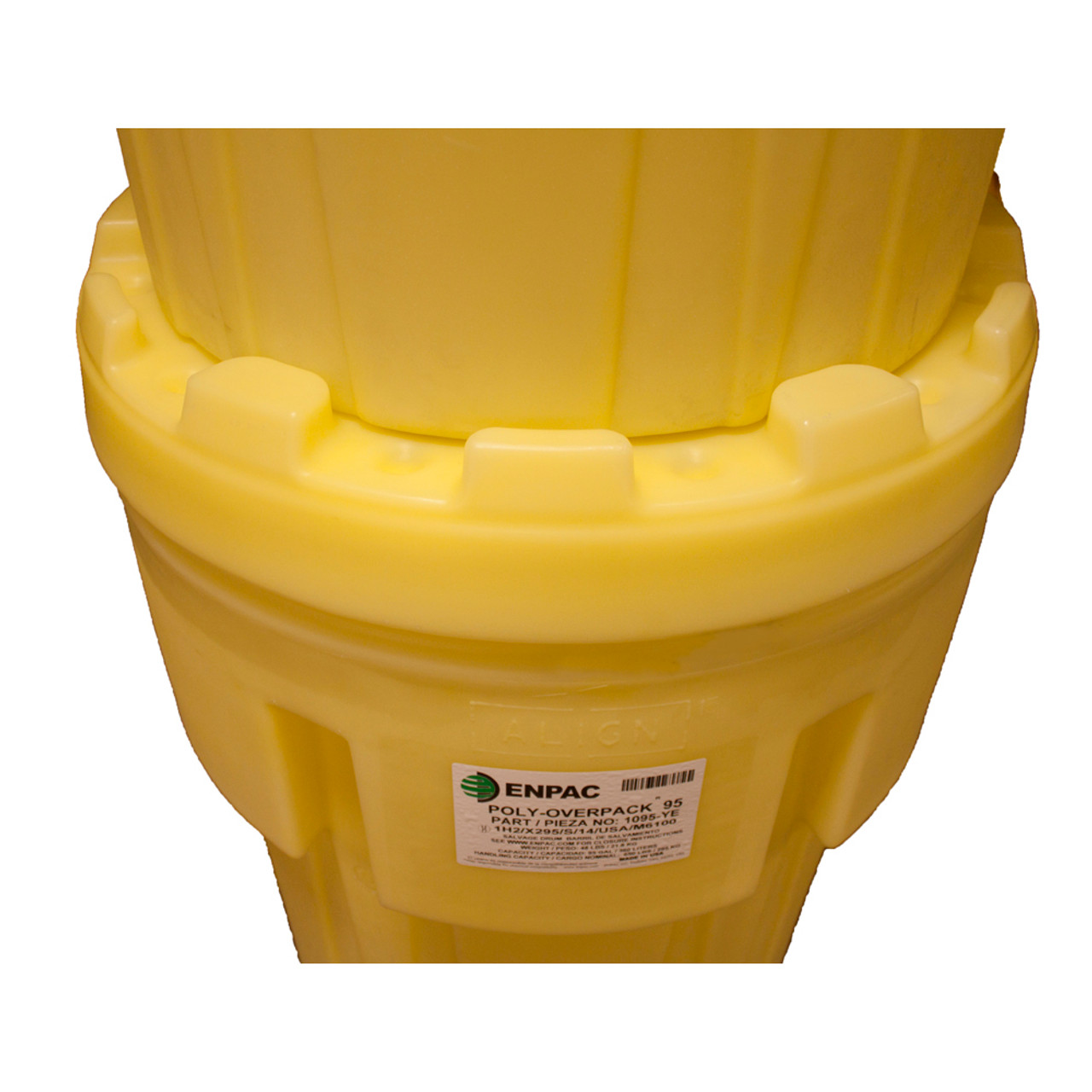 95 Gallon Poly Overpack Salvage Drum, 360 litre