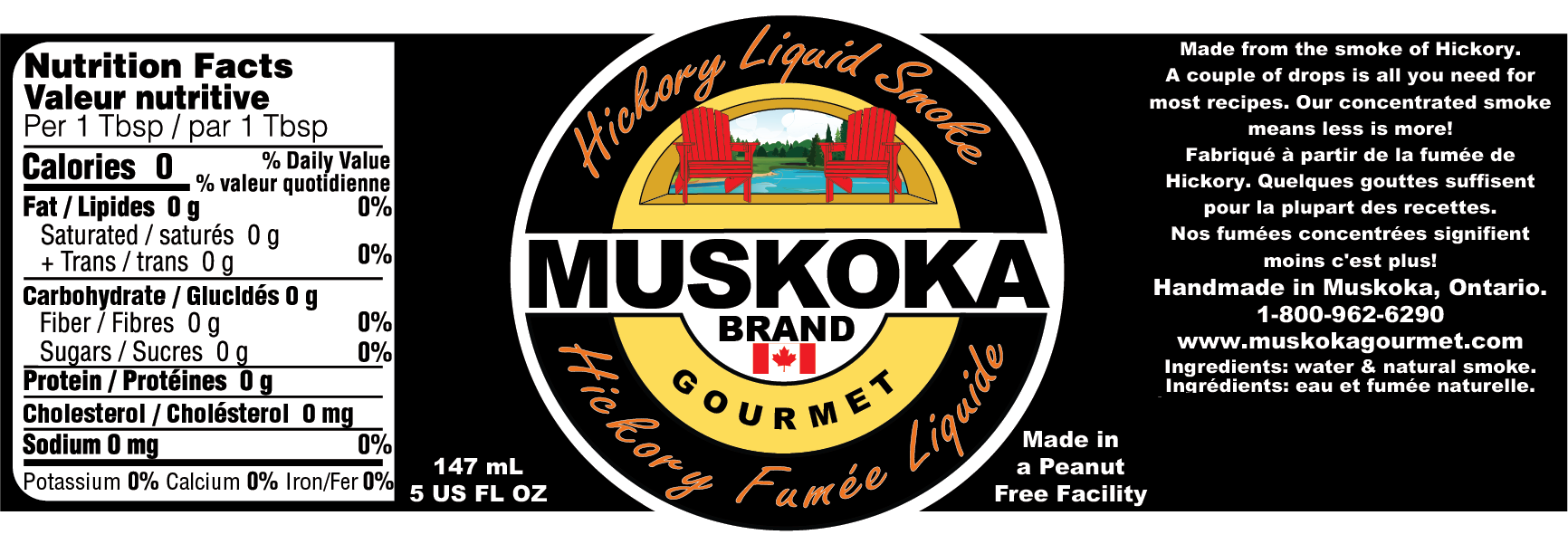 Hickory Liquid Smoke nutritional and information.