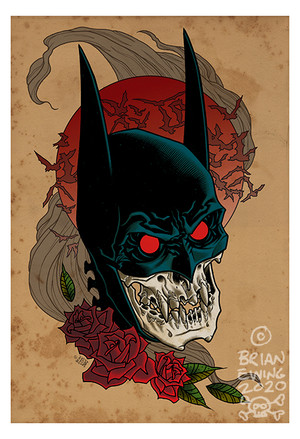 BATMAN RED RAIN: giclee