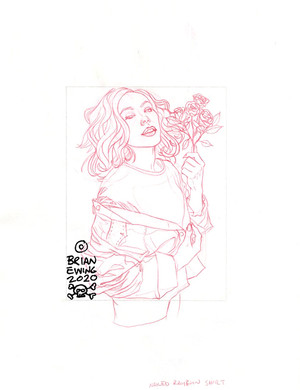 FOO FIGHTERS 2020: UNUSED SKETCH 1 ORIGINAL ART