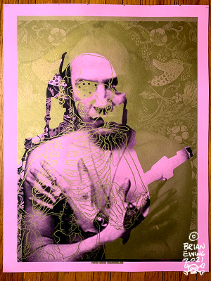 MEGADETH and SILENCE OF THE LAMBS: fiend club test print