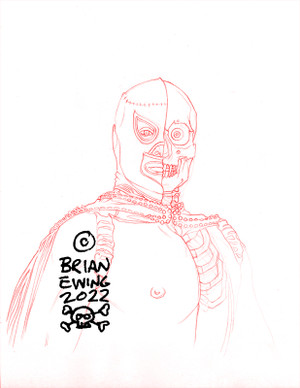 PUSCIFER: LUCHADOR SKETCH