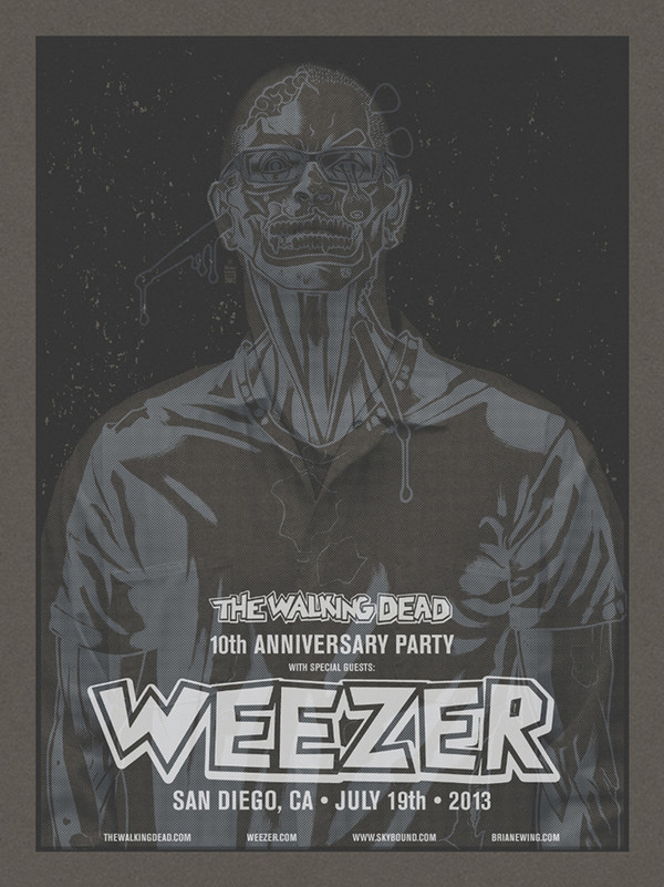 WEEZER WALKING DEAD X-RAY BLACK SET