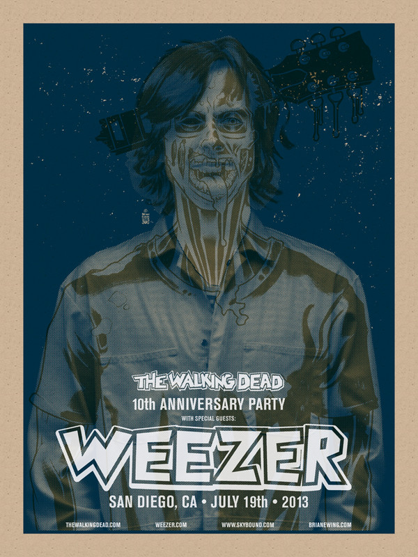 WEEZER WALKING DEAD: CHOKING BLUE SET OF 4 PRINTS