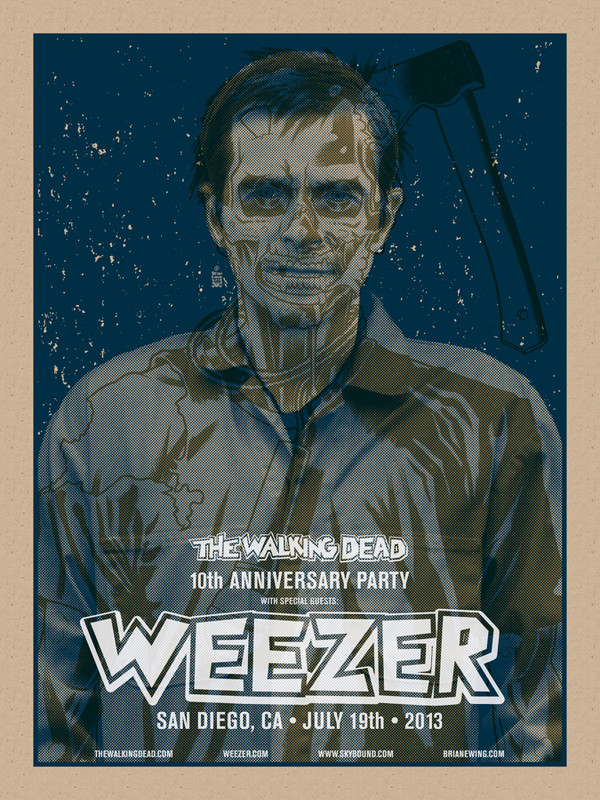 WEEZER WALKING DEAD: CHOKING BLUE SET OF 4 PRINTS