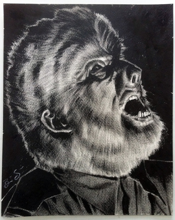 Wolf Man: study drawing