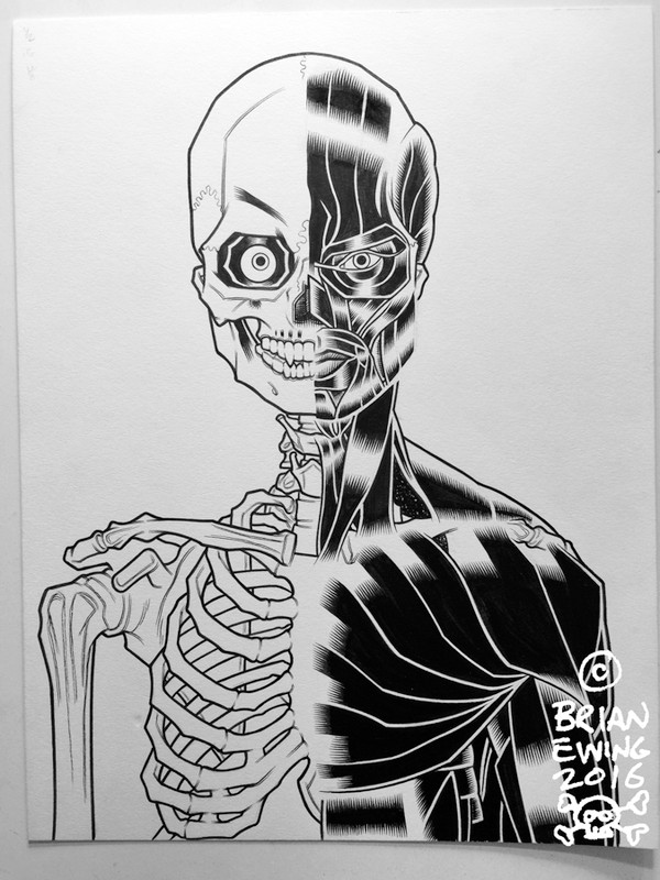 BINGAMAN: ORIGINAL SKATE DECK ART creature skateboards
