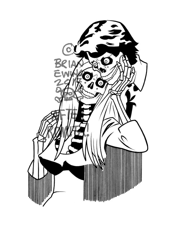 QUEENS OF THE STONE AGE: 6 original art TITLE ART