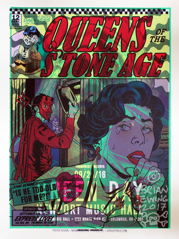 QUEENS OF THE STONE AGE GREEN DAY: test print 5