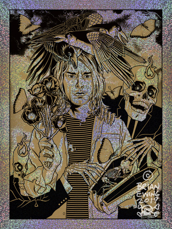 HEART SHAPED BOX: Kurt Cobain NIRVANA Territorial Variant Foil