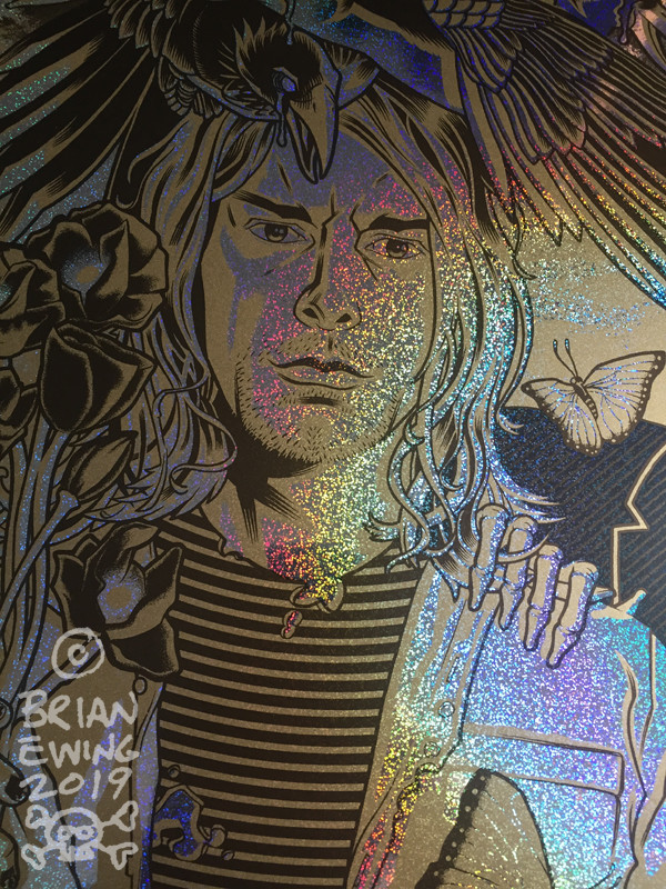 HEART SHAPED BOX: Kurt Cobain NIRVANA Territorial Variant Foil