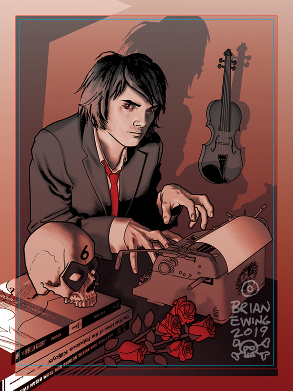 UMBRELLA ACADEMY: GERARD WAY ORIGINAL ART 3