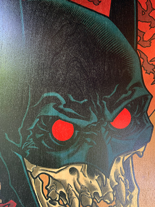 BATMAN "RED RAIN" wood giclee AP