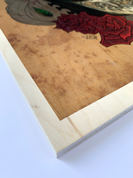 BATMAN "RED RAIN" wood giclee AP