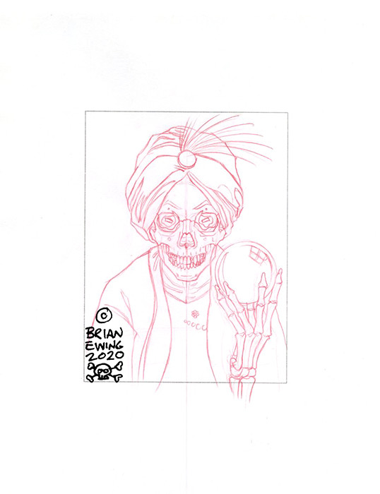 FOO FIGHTERS 2020: UNUSED SKETCH 2 ORIGINAL ART