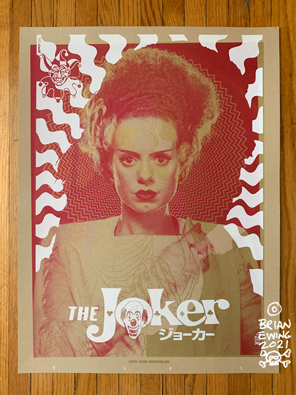Bride of Frankenstein x Joker x Megadeth test print