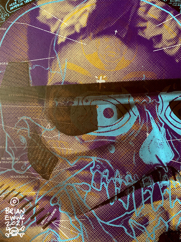 Trooper x Frida Kahlo test print