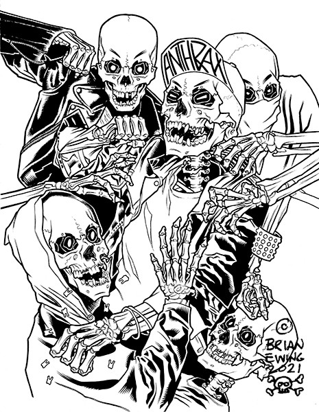 Anthrax: Mosh Ink Drawing