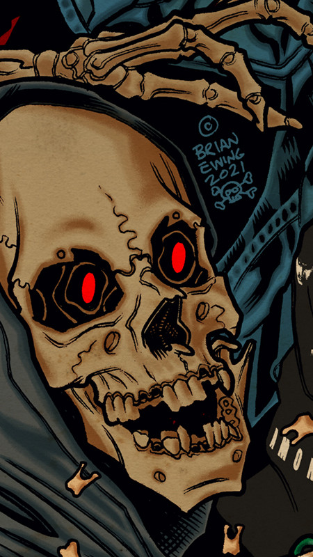 CAUGHT IN A MOSH: screen print