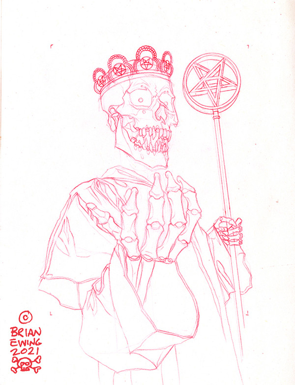 Anthrax: 40th Anniversary Redline Sketch 2