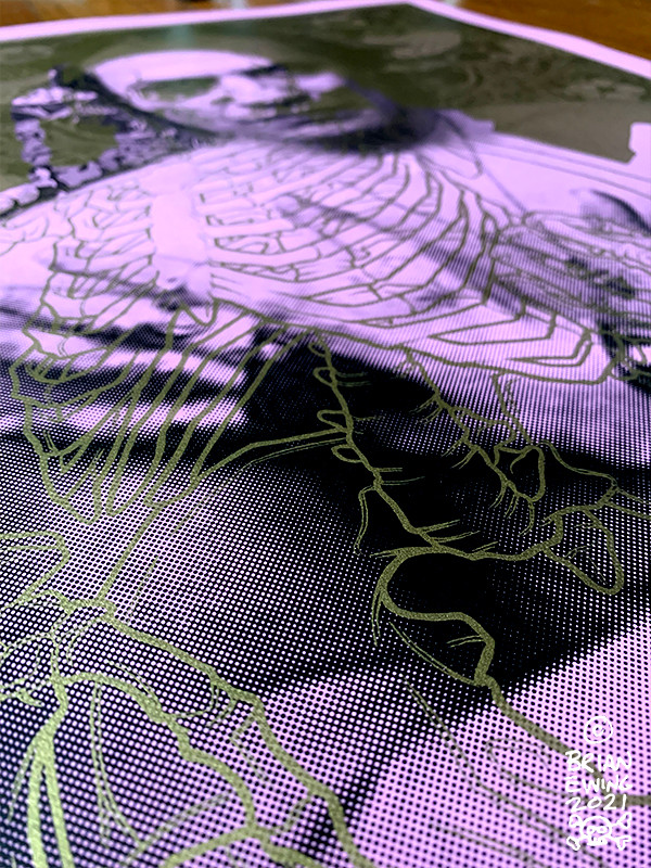 MEGADETH and SILENCE OF THE LAMBS: fiend club test print