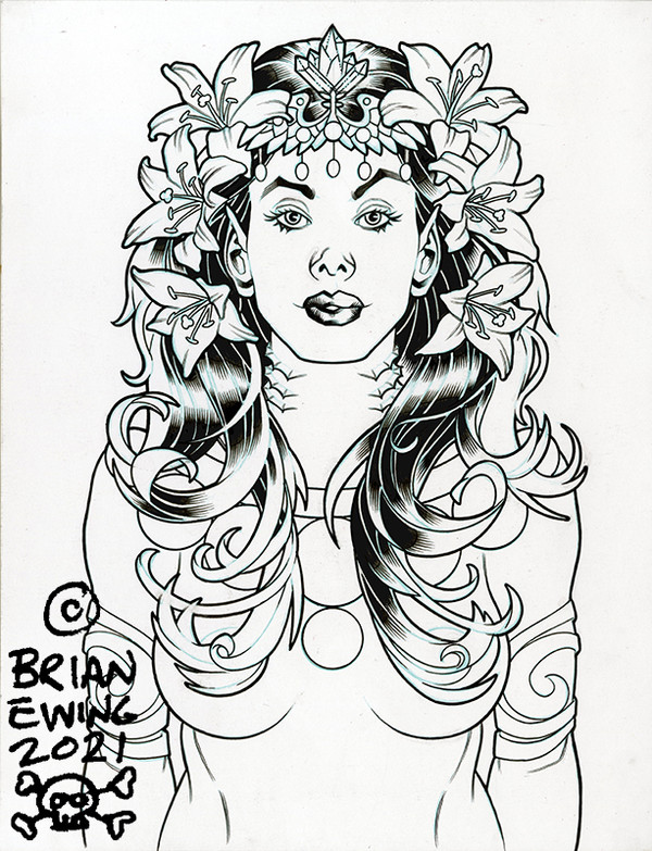 Dirty Heads: Indianapolis 2021 ink drawing