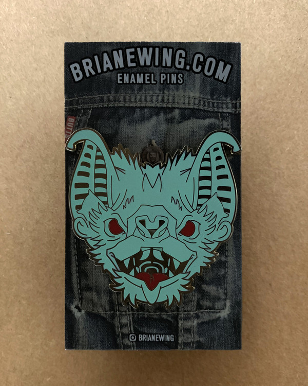 BAT: GLOW Enamel Pin