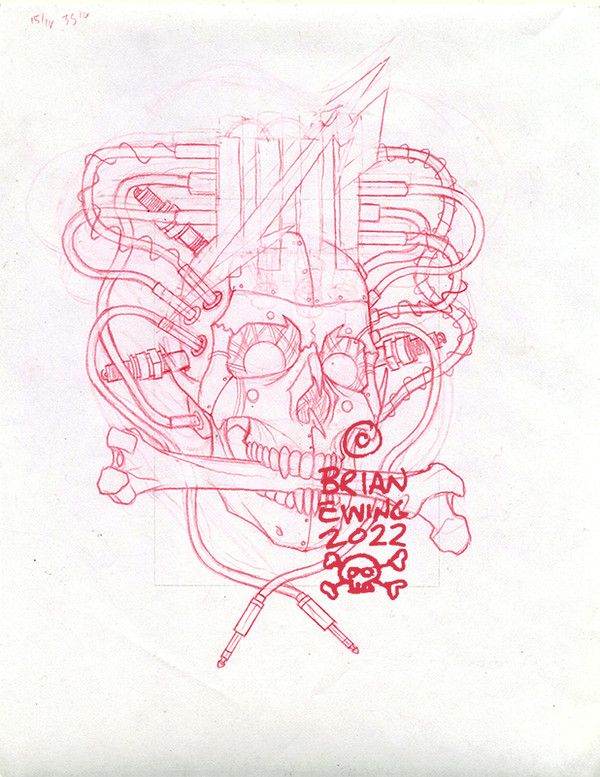 METALLICA "SPIT OUT THE BONE" SKETCH