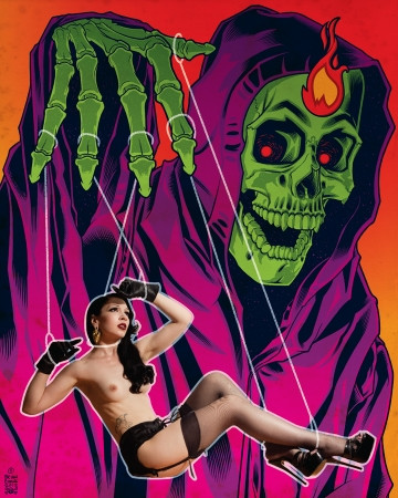 Mishka Marlo Marquise Calendar Line Art