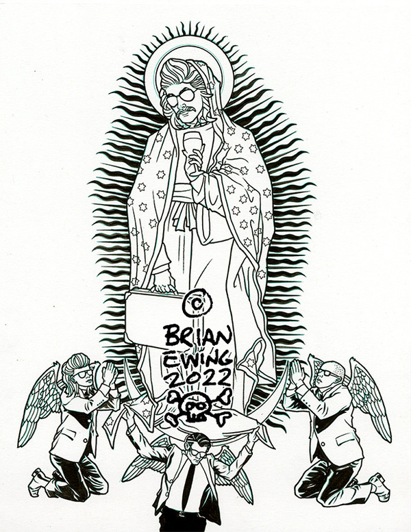 Puscifer: Guadalupe ink drawing