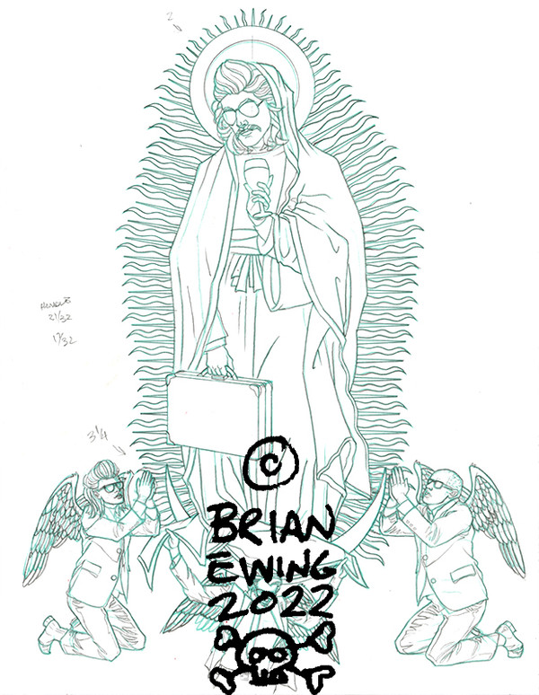 Puscifer: Guadalupe pencil drawing 