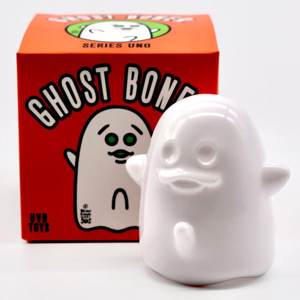 Ghost Boner: 3in vinyl toy (white colorway)