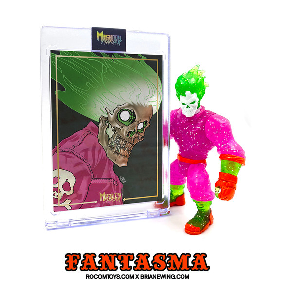 FANTASMA 3in tall PVC Blacklight Reactive Figure