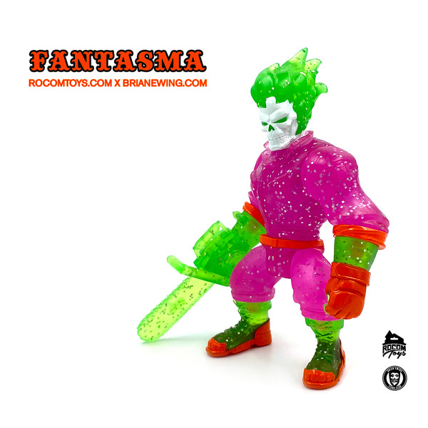 FANTASMA 3in tall PVC Blacklight Reactive Figure