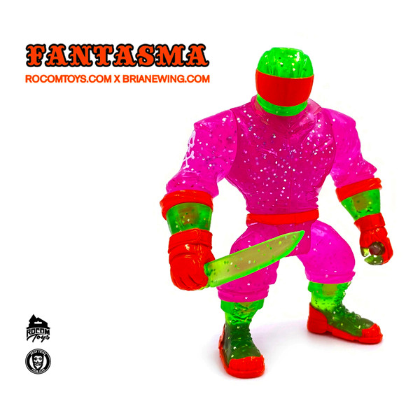 FANTASMA 3in tall PVC Blacklight Reactive Figure