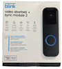 BLINK Video Doorbell + Sync Module 2 Two Way Audio Wired Or Wireless