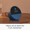 Amazon Echo Spot Smart Clock with Alexa Glacier White