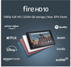 Amazon Fire HD 10 Tablet 10.1" 1080p Full HD display 9th gen 64GB Black with Ads
