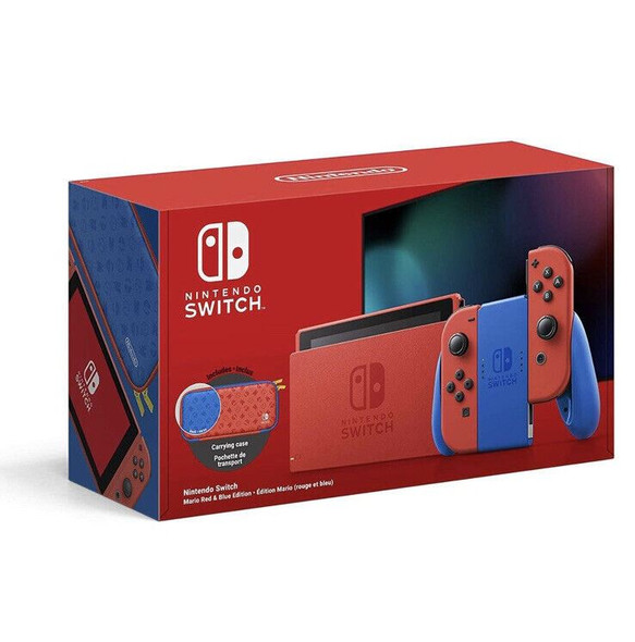 Nintendo Switch Mario Red & Blue Edition Console.